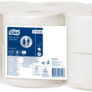 Tork Mini Jumbo WC-paperi valkoinen T2